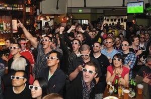 Pubs embrace 3D TV